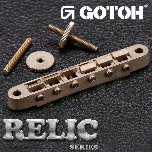 ゴトー【GOTOH】エイジド加工済「RELIC」レスポールタイプ ギターブリッジGE104B｜factorhythm