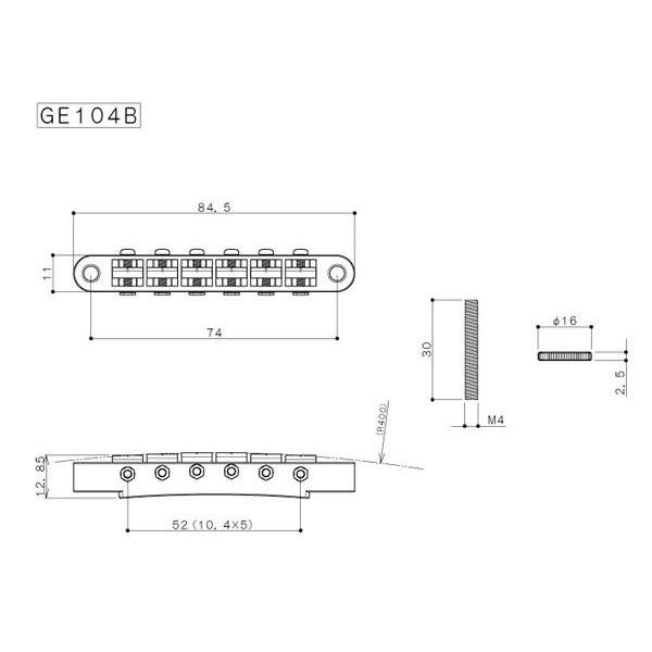 ゴトー Gotoh レスポールタイプ ギターブリッジge104b ニッケル Gotoh Ge104b N ファクトリズム 通販 Yahoo ショッピング