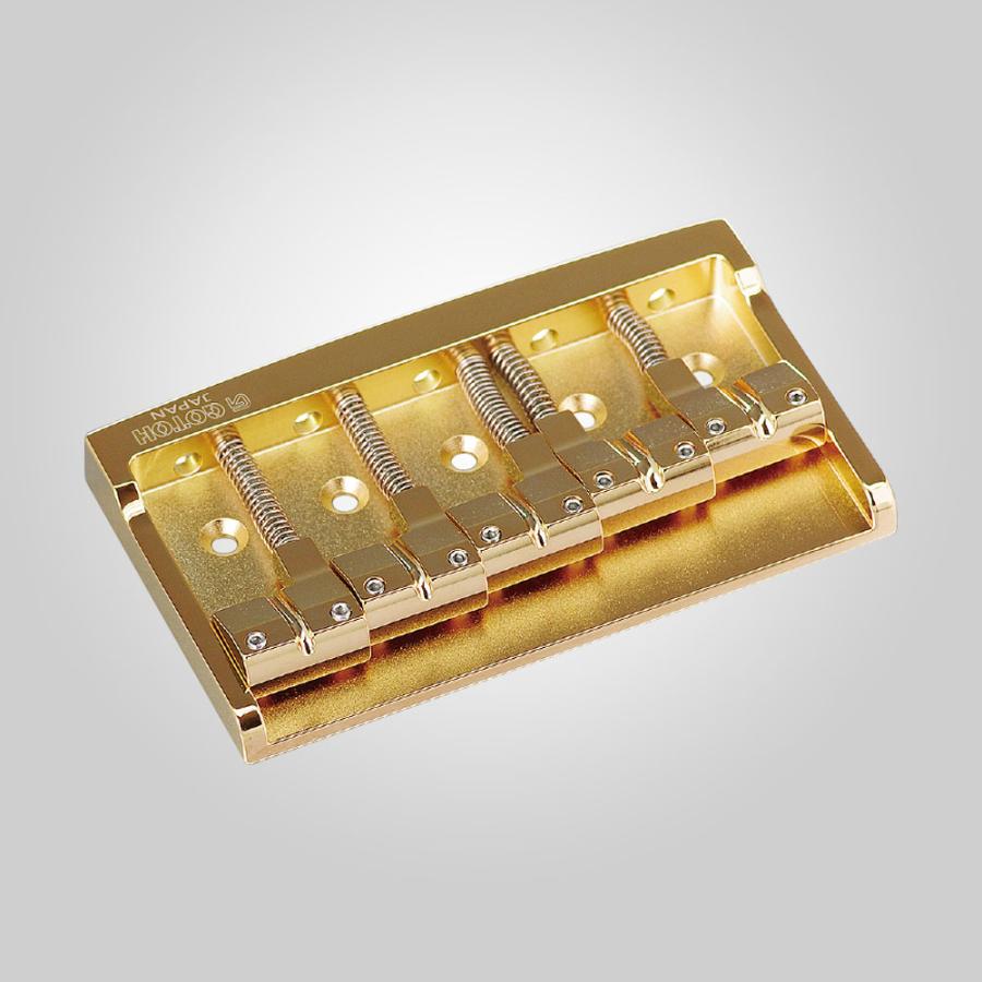 GOTOH】S510B-5 5弦用ベースブリッジ Brassサドル（クローム/ゴールド 