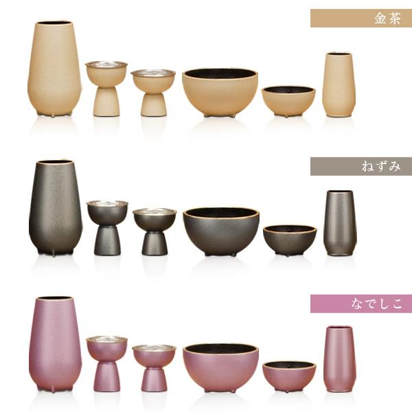高岡製真鍮モダン仏具 萌 -moe- もえ 6点セット 全3色 真鍮製 高岡製真鍮モダン仏具 萌 -moe- もえ 6点セット 全3色 真鍮製