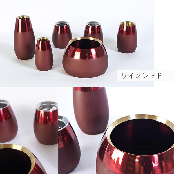 モダン仏具 クオス 大 6点セット 全3色 真鍮製 仏具 6具足 仏具セット 