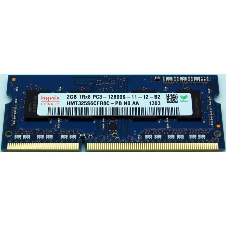 SKhynix 2GB 1枚 PC3-12800S DDR3-1600 誕生日プレゼント 204pin SO-DIMM ノートパソコン用メモリ型番：HMT325S6CFR8C-PB 新到着