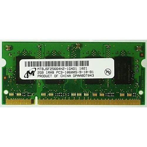 注目の Micron 独特の上品 2GB 1枚 PC3-10600S ノートパソコン用メモリ型番：MT8JSF25664HZ-1G4D1 DDR3-1333 SO-DIMM