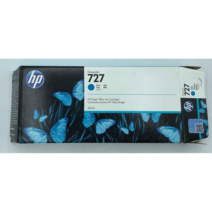 HP HP727 インクカートリッジシアン 300ml F9J76A 1個【日時指定不可