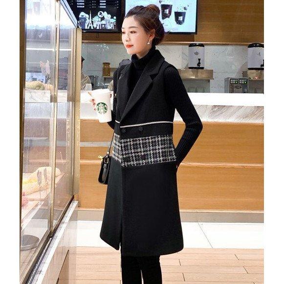 完璧 コート レディース 大人カジュアル 千鳥格子 ミドル丈 テーラードカラー ベストコート 冬 カジュアル 女性 50代 40代 30代 代 春 秋 ファッション チェスターコート