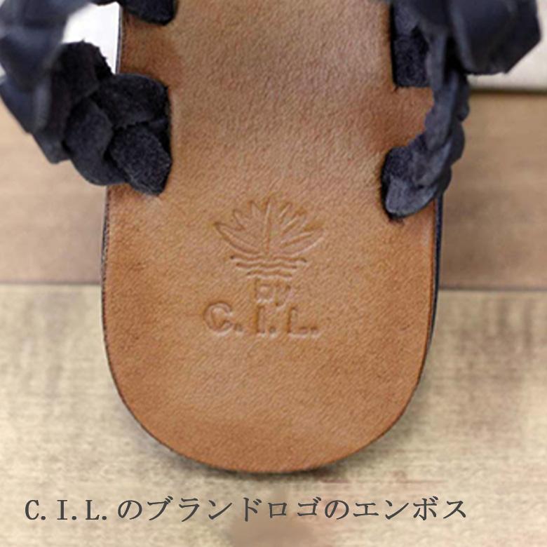 C.I.L. 本革 編み込み レザー サンダル レディース c.i.l. 113C168