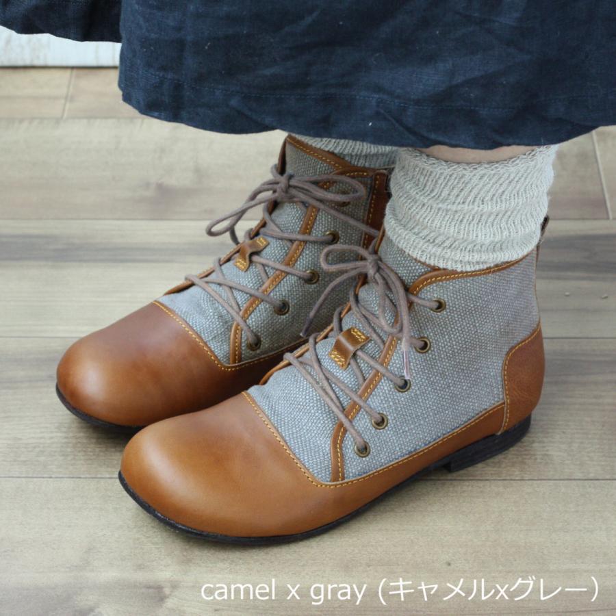 【Outlet65%OFF】Diu ディウ 4597｜ブーツ ショートブーツ レースアップ オブリーク | Diu | 13