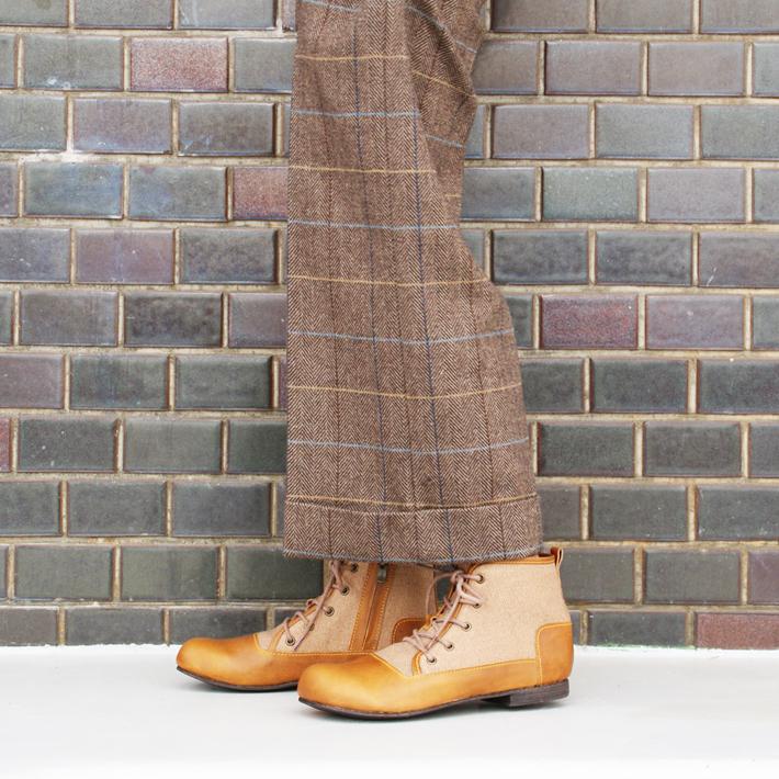 【Outlet65%OFF】Diu ディウ 4597｜ブーツ ショートブーツ レースアップ オブリーク | Diu | 03