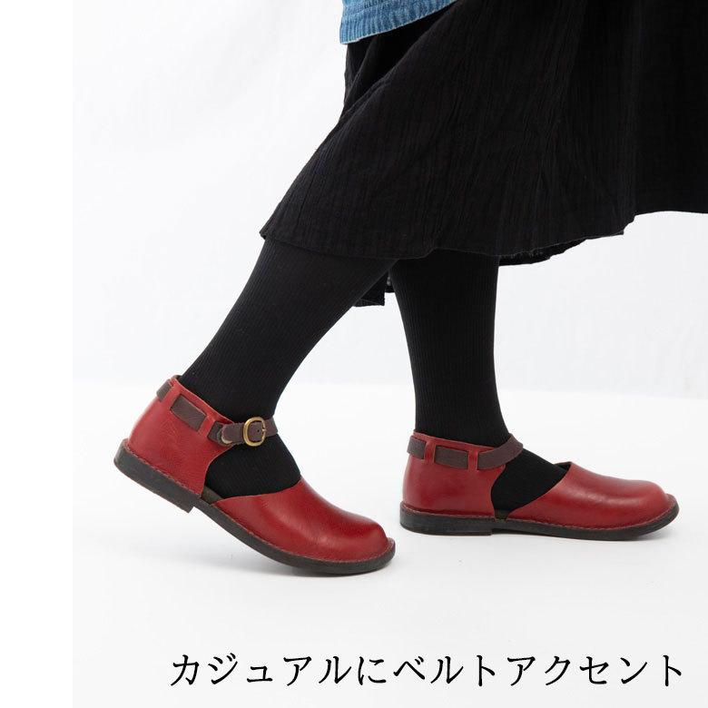 60%OFF レザーシューズ レディース オブリーク フラット 本革 牛革 Diu ディウ 118D2585｜factorytocloset｜05