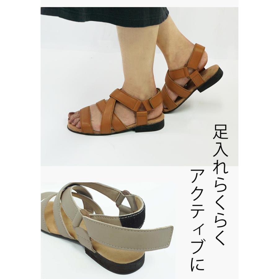 NU+ トングサンダル フラットサンダル メッシュサンダル