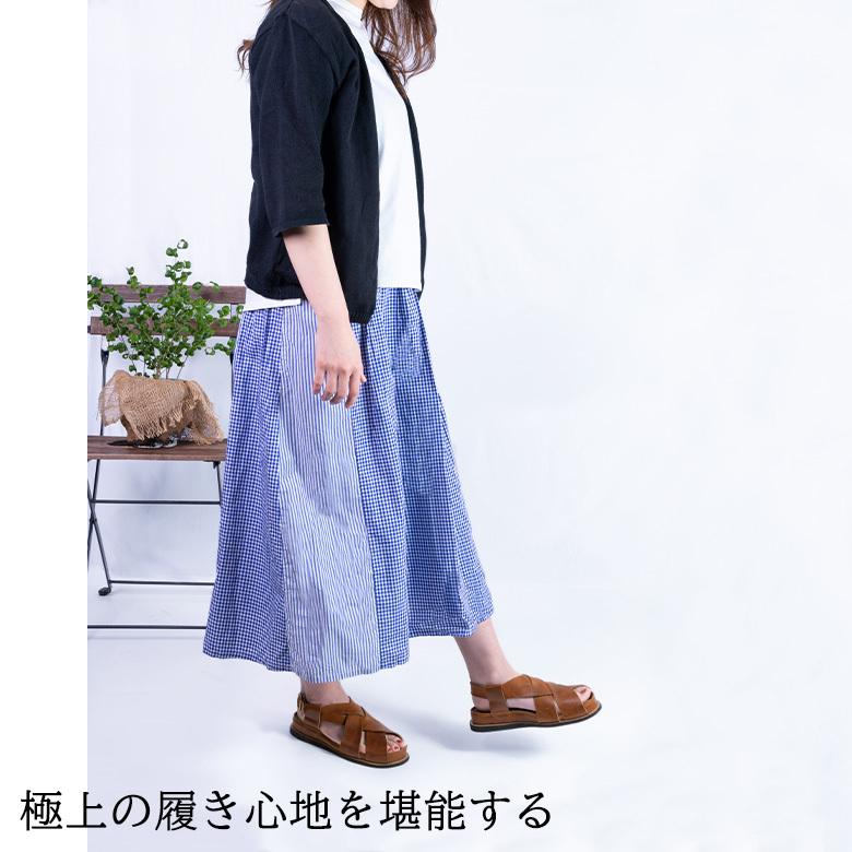 さっと履けて快適な履き心地高級感有りInfraレザーサンダル 本革。やわらかな履き心地が魅力。ベルト付きレザーサンダル