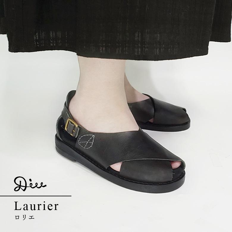 Diu（ディウ） クロスサンダル 本革 レザー サンダル レディース 20代
