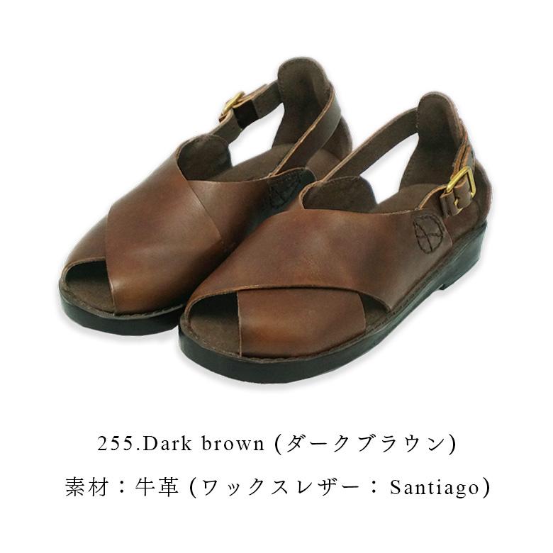 Diu（ディウ） クロスサンダル 本革 レザー サンダル レディース 20代