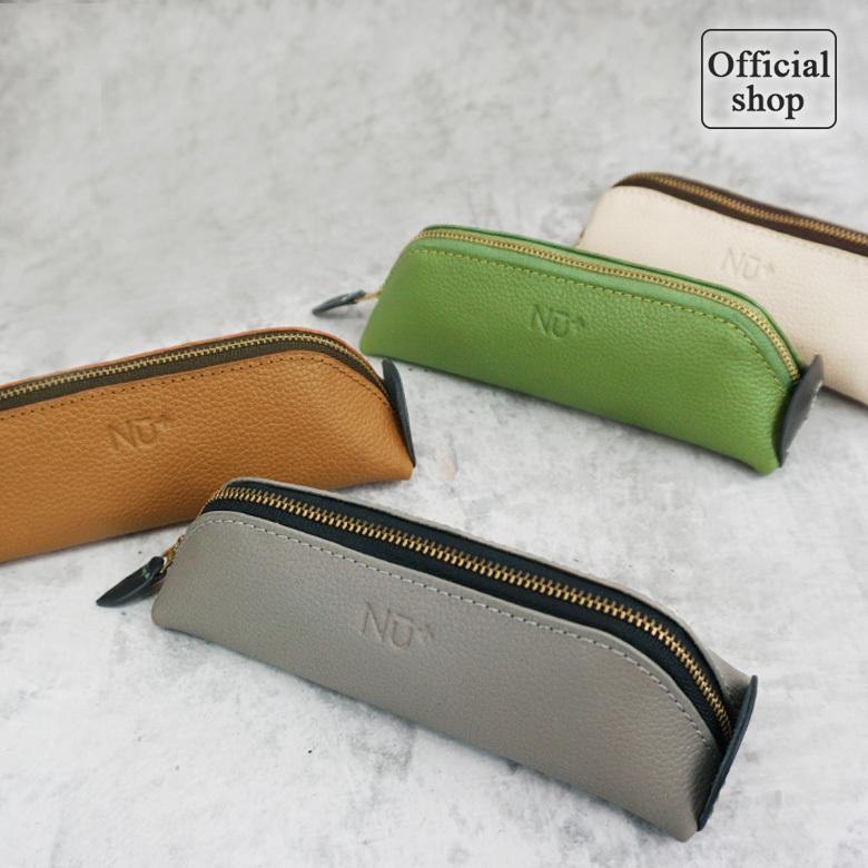 NU+ ヌープラス ペンケース レザー 本革 シンプル コンパクト カラー
