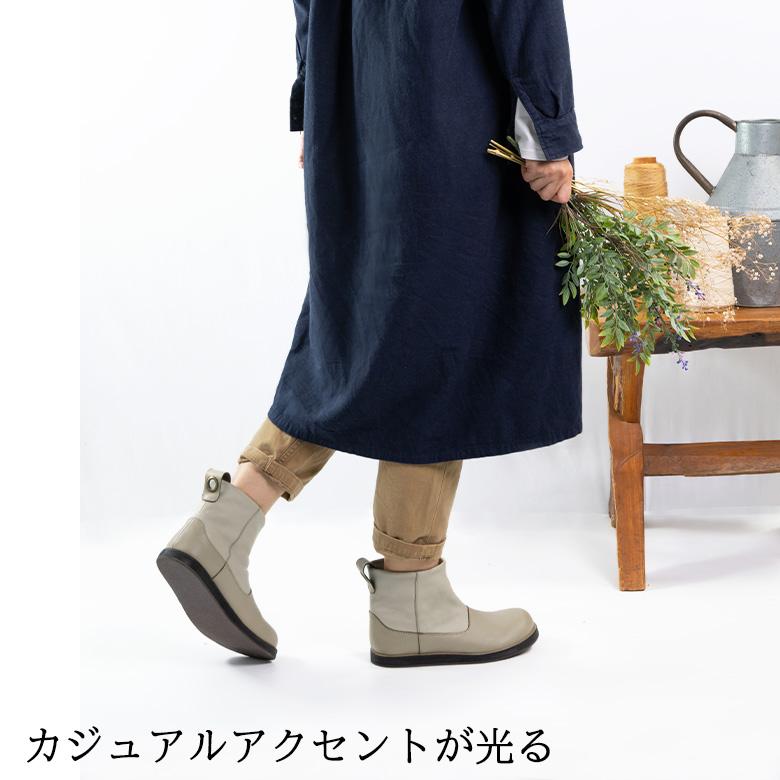 Diu（ディウ） 本革 レザー ブーツ レディース ショートブーツ