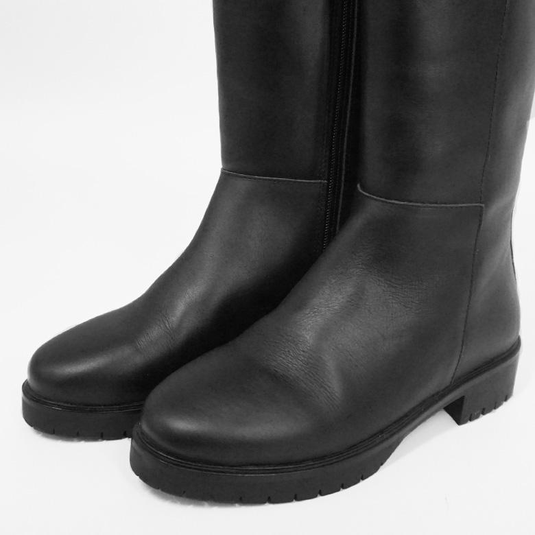 NU+ 【Outlet35%OFF】 ロングブーツ レザーブーツ レザー ブーツ