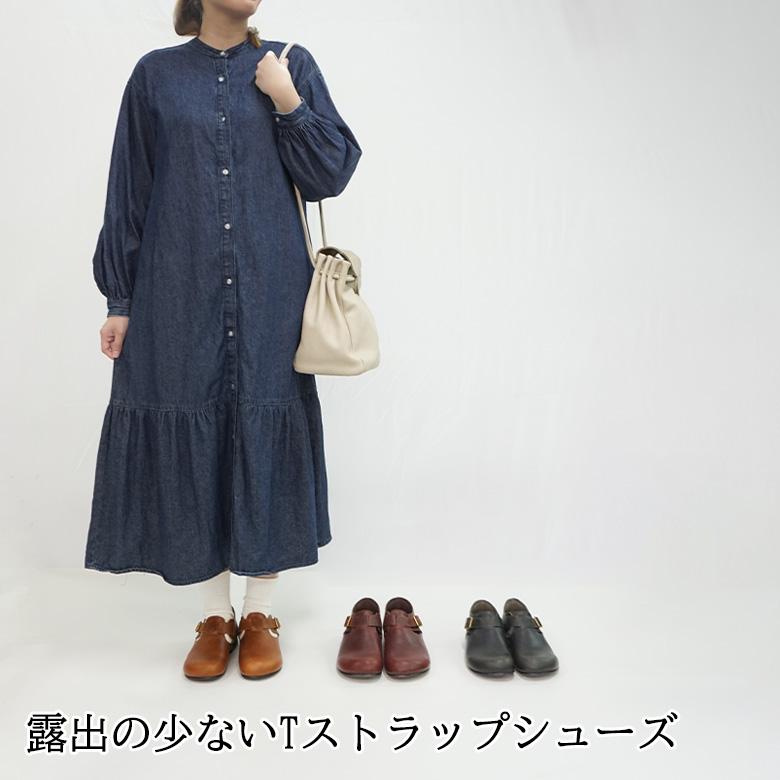 Diu（ディウ） Tストラップシューズ 本革 レザー シューズ レディース