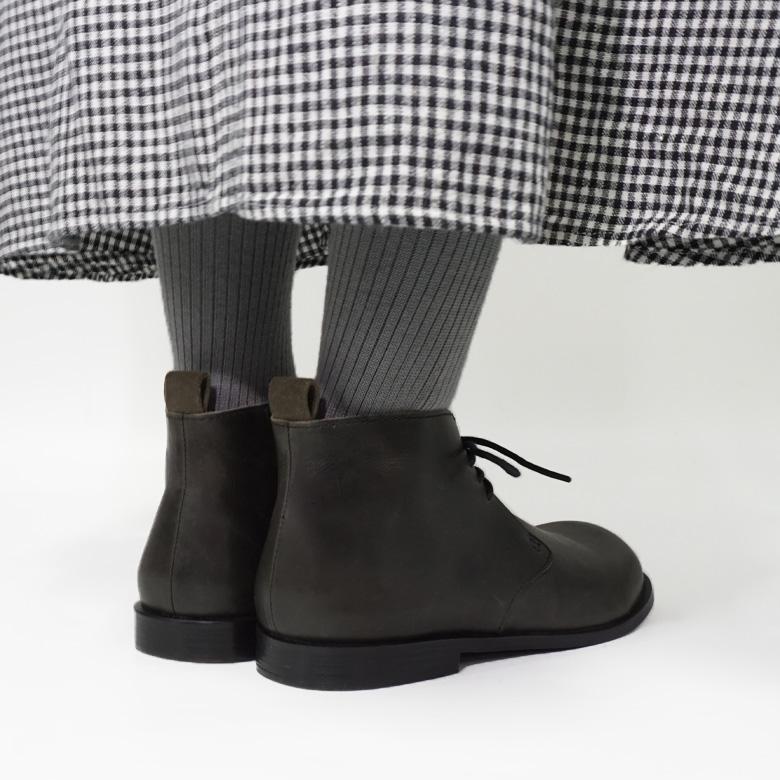 本革 レザー ブーツ ショートブーツ レディース シューズ レースアップ 牛革 革靴 オブリーク 歩きやすい 疲れない Diu ディウ 324D4622 Pensee(パンセ) | Diu | 07