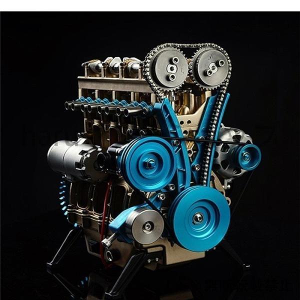 模型 フルメタル 組み立て 四気筒 インライン ガソリン エンジン モデルの構築キット 研究業界勉強 おもちゃ ギフト｜factoryyustore｜03