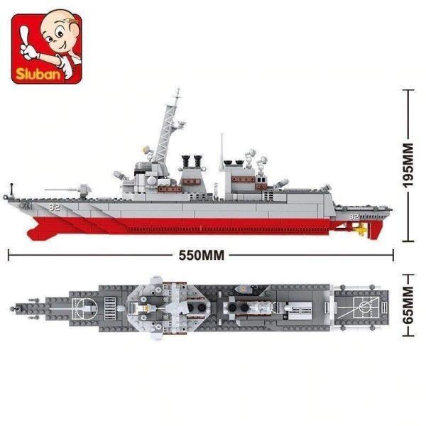 ブロック 船 海軍 空母 戦艦 レゴ 互換 知育玩具 1:450｜factoryyustore｜02