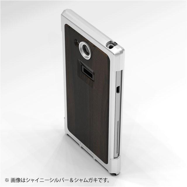 FACTRON Next for AQUOS SH-03G シャイニーシルバー＆ブラッククロコ  超々ジュラルミン｜factron｜04