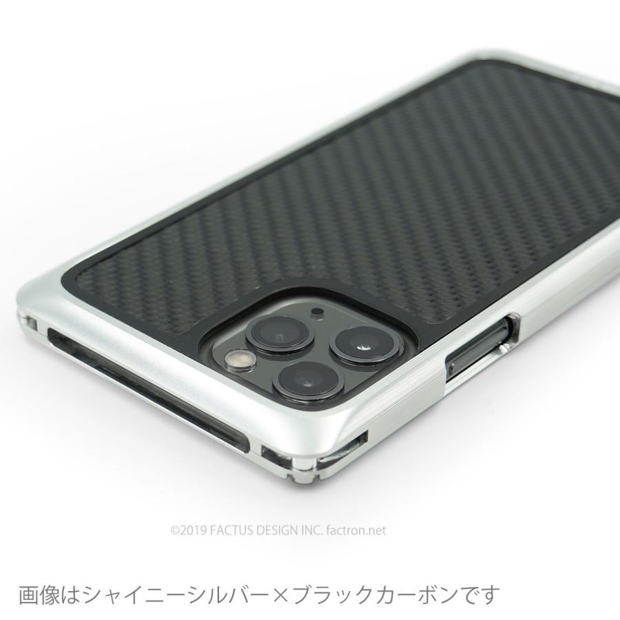 iPhone11ProMax 超ジュラルミンジャケット FACTRON SIMPLEX for iPhone11ProMax Black on BlackCarbon FA-M-848｜factron｜03