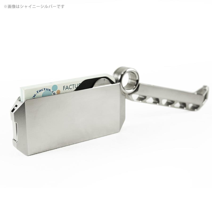 FACTRON チタニウム（チタン）削り出し高級カードケース 名刺ケース