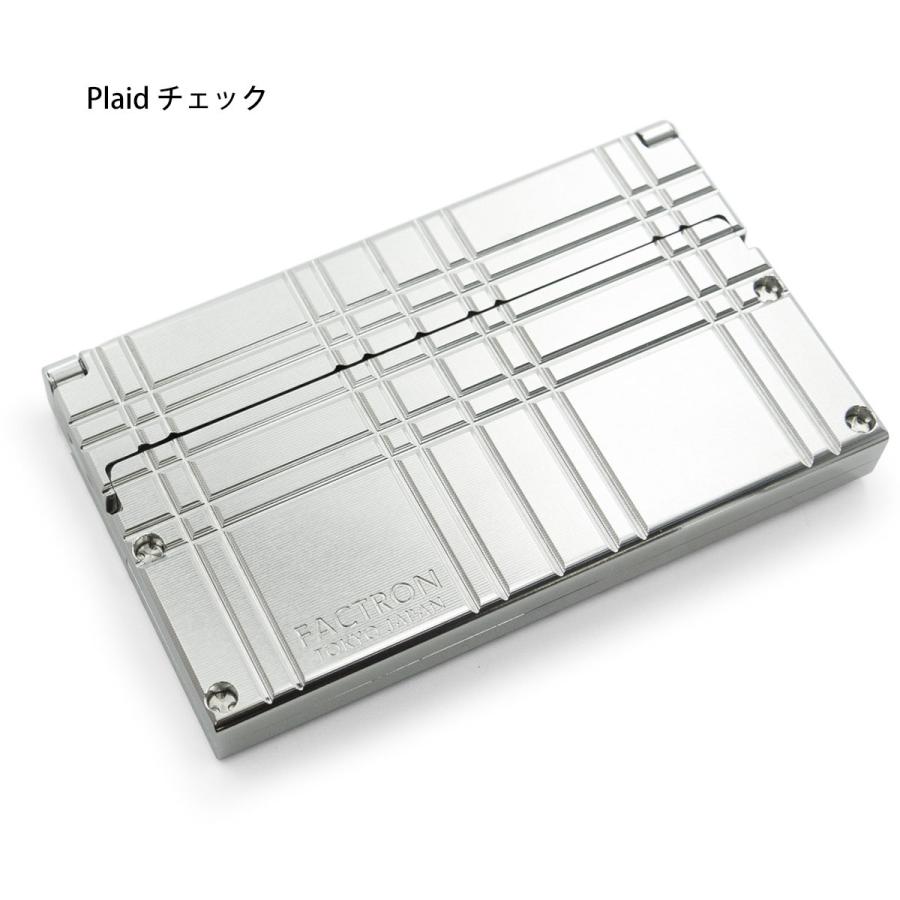 FACTRON ジュラルミン削り出し高級カードケース 名刺ケース 名刺入れ Geometry シャイニーシルバー｜factron｜19