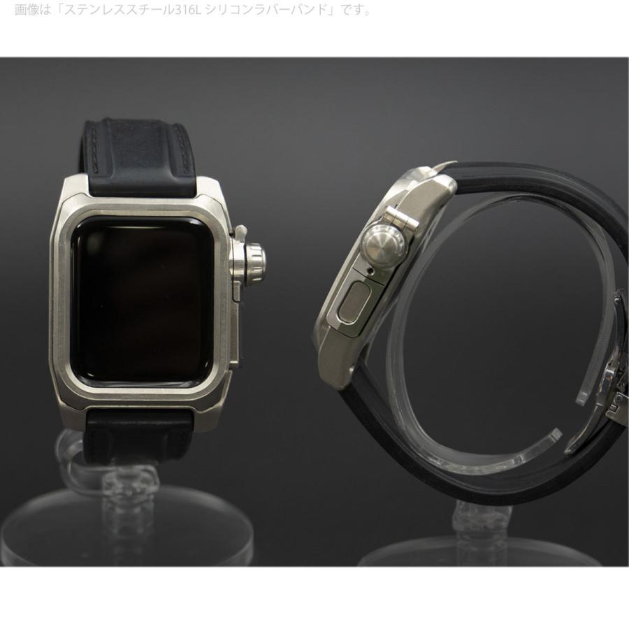 AppleWatch4,5,6用 40mmケース 心電図App対応 FACTRON Next for AppleWatch6 サージカルステンレス316L ステンレスメタルバンド FA-W-061の画像