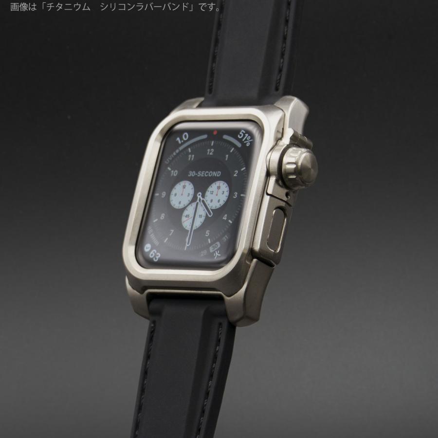 AppleWatch4,5,6用 40mmケース 心電図App対応 FACTRON Next for AppleWatch6 チタニウム ブラウンレザーバンド FA-W-067の画像