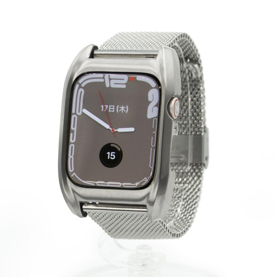Apple Watch 7&8 45mm、41mm用 高級アップルウォッチケース サージカルステンレス316L 削り出し FACTRON Fair  for AppleWatch7 ステンレスメッシュバンド :FA-W-086:FACTRON ONLINE SHOP ヤフー店 - 通販 -
