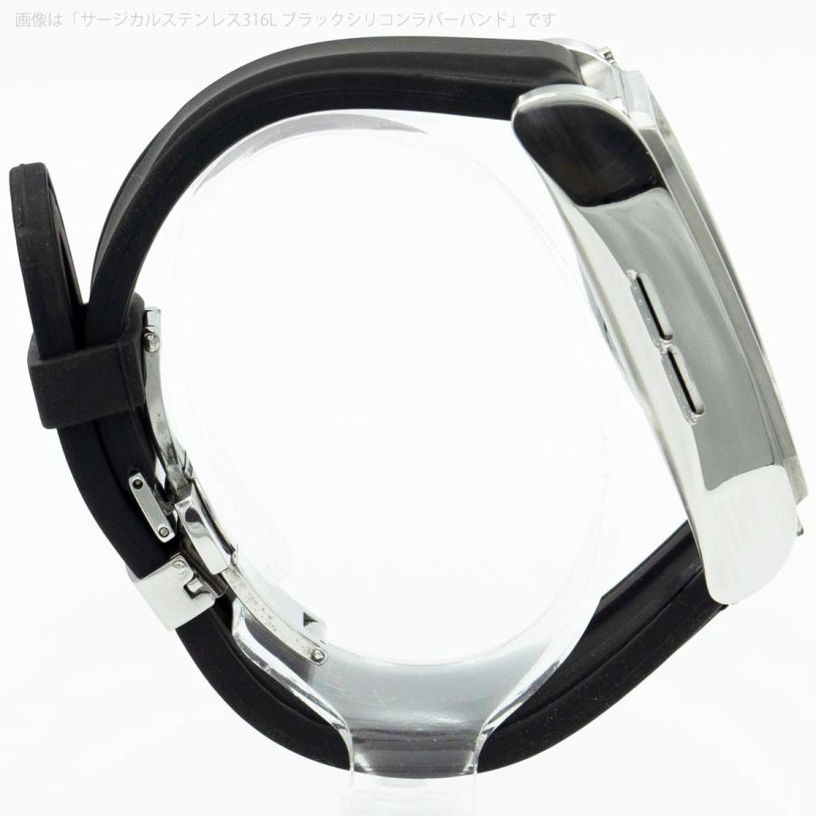 Apple Watch7,8用 チタニウム削り出し 高級アップルウォッチケース FACTRON Novel for AppleWatch7 心電図APP対応 ブラッククロコバンドの画像