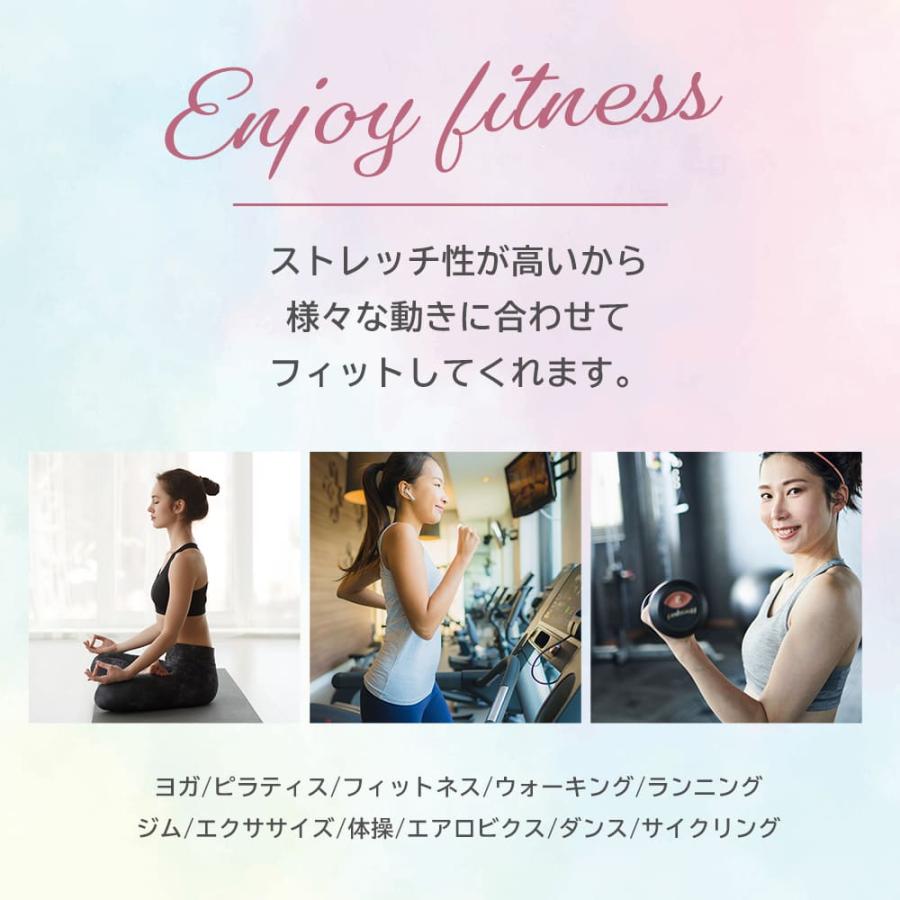 エアリーヨガウェアセット ヨガウェア トップス レギンスセット 半袖 ヨガtシャツセット ピラティスウェアセット ジムウェアセット トレーニングウェアセット |  | 07