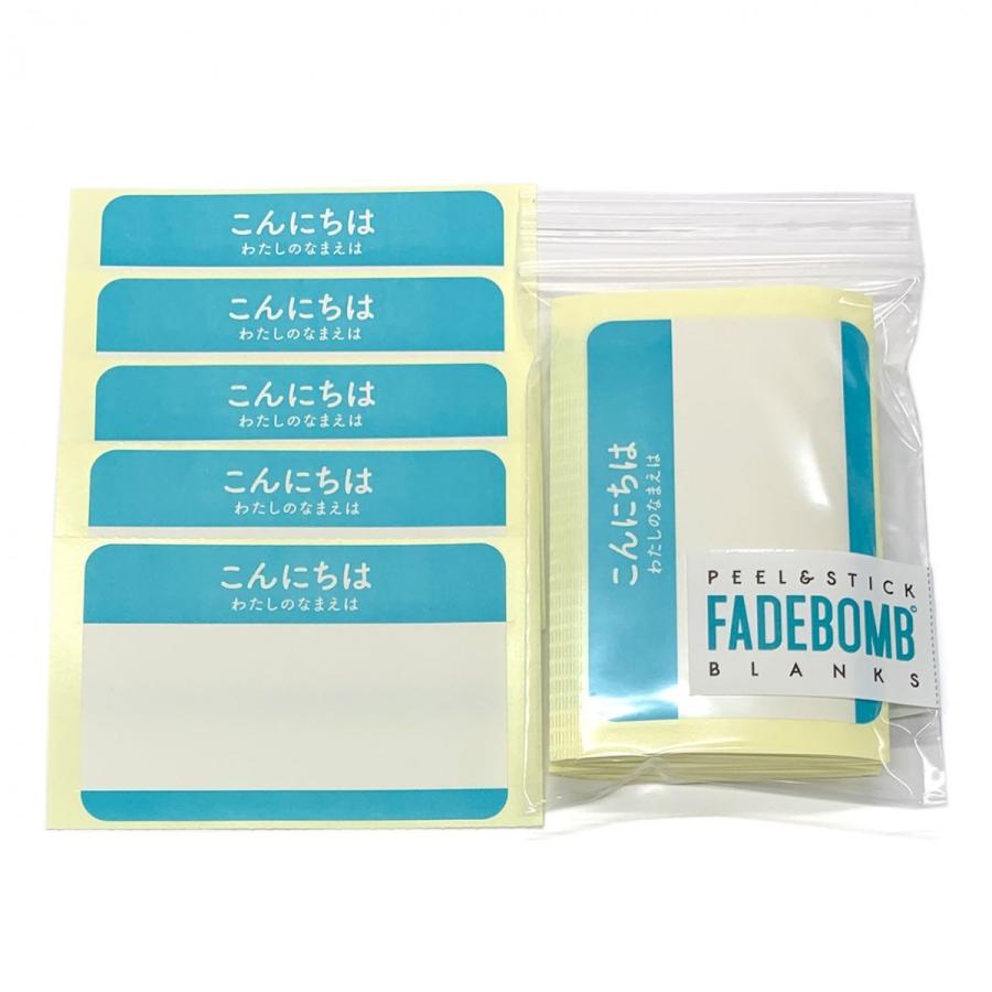 単色50枚セット】FADEBOMB ''HELLO my name is'' Name Badge