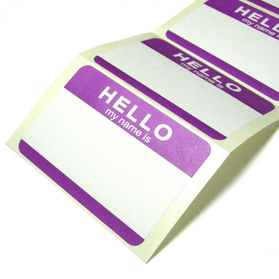 【7色70枚セット】FADEBOMB 7Color ''HELLO my name is'' Name Badge Label 名札ラベルシール｜fadebomb｜05