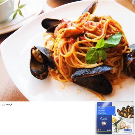 ムール貝 冷凍 殻付 ボイル ムール貝 ガーリックバター味 454g 25-35粒 チリ産 冷凍食品 マルハニチロ（Yahoo!・冷凍食品 専門 ファディ 公式ヤフー店）