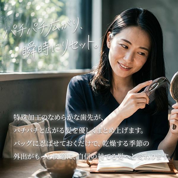 静電気防止 コーム 携帯用 3個SET コンパクト 持ち運び 収納袋付き 軽量17g 取り分け櫛歯付き ヘアコーム 樹脂製 HRS-4776 |  | 11