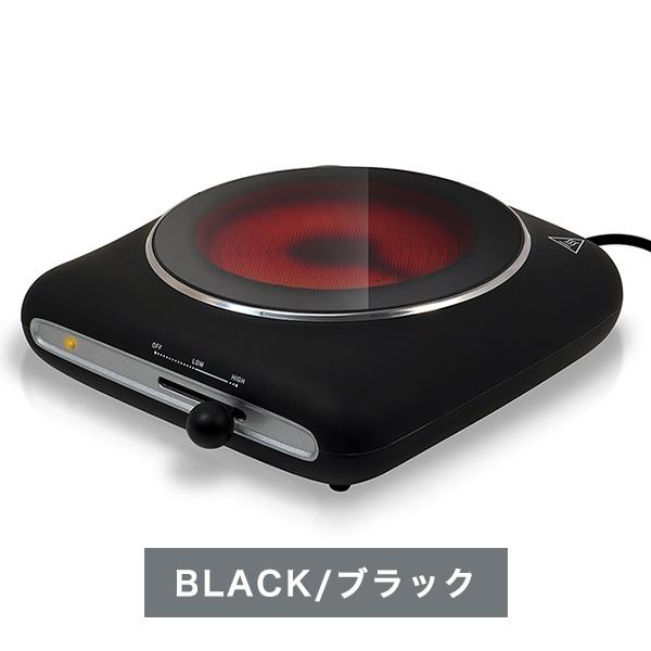 電気コンロ 卓上 1000W 高火力 セラミックヒーター IH非対応鍋 対応