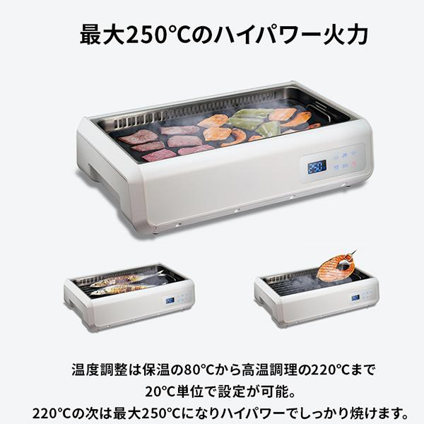 ホットプレート 無煙グリル バーベキュー プレート グリルプレート ゼロスモークdx Rm 103te 無煙グリル調理器 最大250 のハイパワー火力 プレート2種類 F Rm 103te Fafe 通販 Yahoo ショッピング