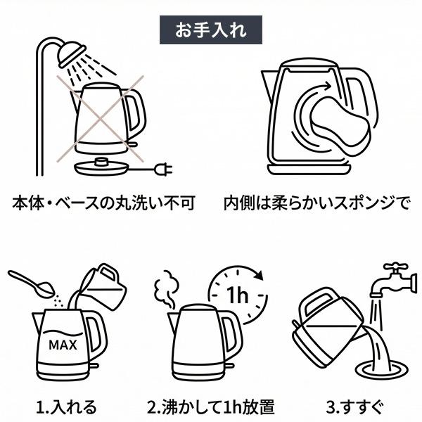 電気ケトル 0.75L ケトル 電気ポット  細口ノズル ドリップケトル グースネック ハンドドリップ デジタル表示 自動保温1時間 空焚き防止 RM-238TE |  | 10