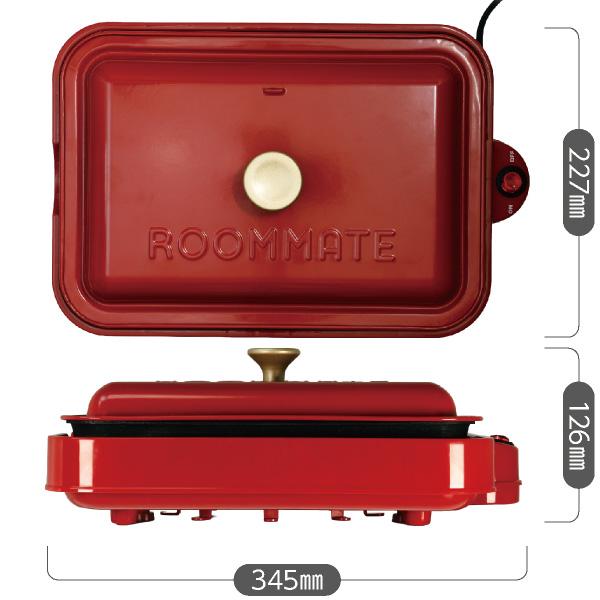 ホットプレート たこ焼き 焼肉 3枚プレート コンパクト 3WAY たこ焼き器 24個 焼き肉 平面プレート 蓋付き 800W おしゃれ 一人暮らし 家族 パーティー  RM-243TE |  | 13