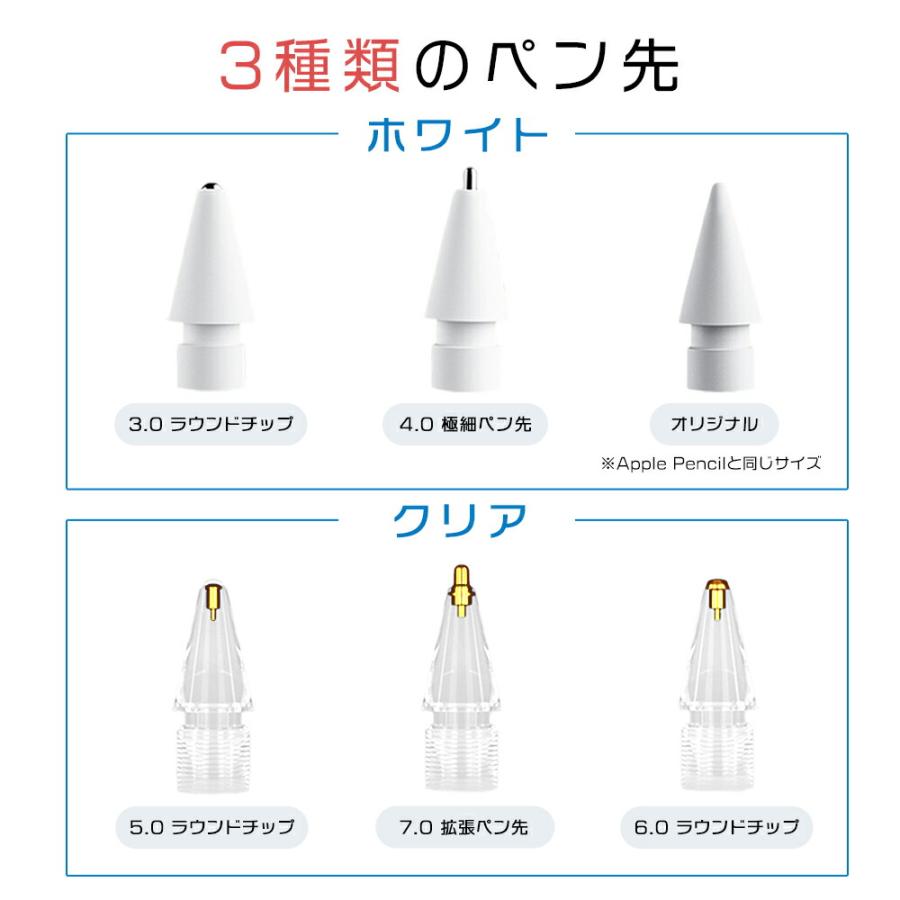 Apple Pencil 極細 ペン先 交換用ペン先 アップルペンシル 第一世代 第