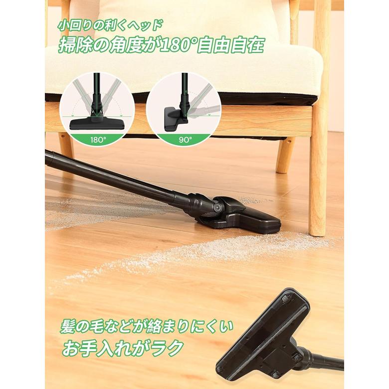 掃除機 コードレス掃除機 充電式 軽量1kg 強力吸引30000Pa 2WAY スティック＆ハンディ HEPAフィルター 水洗い対応 長時間稼働45分 静音 コンパクト V7 |  | 04