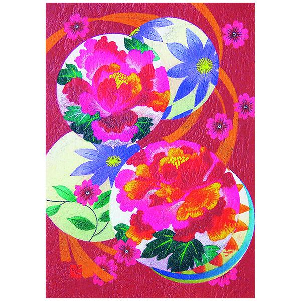 クリスマスカード 和風 F 617s 花まり グリーティングカード 多目的 メッセージカード 和紙 冬 福井朝日堂 F 617s F A Greetings 通販 Yahoo ショッピング