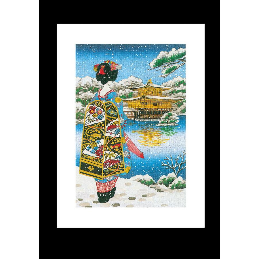 クリスマス カード 和風 Fc 428 舞妓 グリーティングカード 多目的 メッセージカード 冬 福井朝日堂 Fc 428s F A Greetings 通販 Yahoo ショッピング