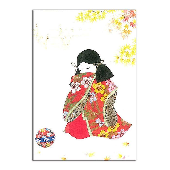 グリーティングカード 和風 クリスマスカード バースデーカード ウェディングカード わらべカード Fgw 09 姫 毬 紅葉 秋 ポストカード 絵葉書 福井朝日堂 京都 Fgw 09 F A Greetings 通販 Yahoo ショッピング