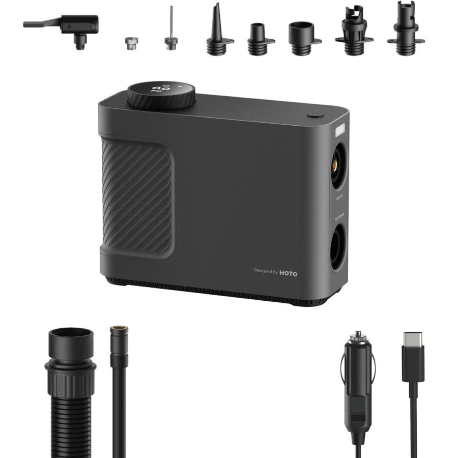 HOTO エアポンプ Master 電動 空気入れ USB充電式 Type-C 軽量 強力 空気抜き 携帯式 大容量バッテリー 誕生日プレゼント 男性 父 彼氏 父の日 | 