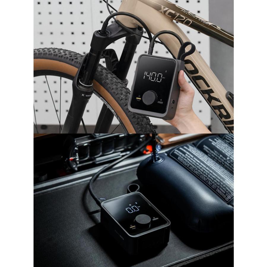 HOTO エアポンプ Pro 12V強力モーター 5種プリセット 2500mAh大容量