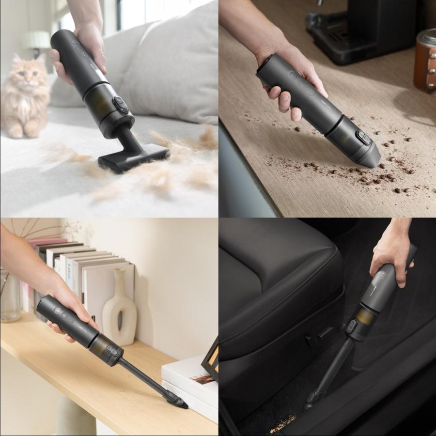 HOTO 4WAY 小型エアクリーナー Pro ハンディ掃除機 コードレス 車用 吹き飛ぶ 吸い込む 空気入れ 空気抜き バキューム ブロー 強力吸引力 Type-C充電 車内清掃 |  | 08