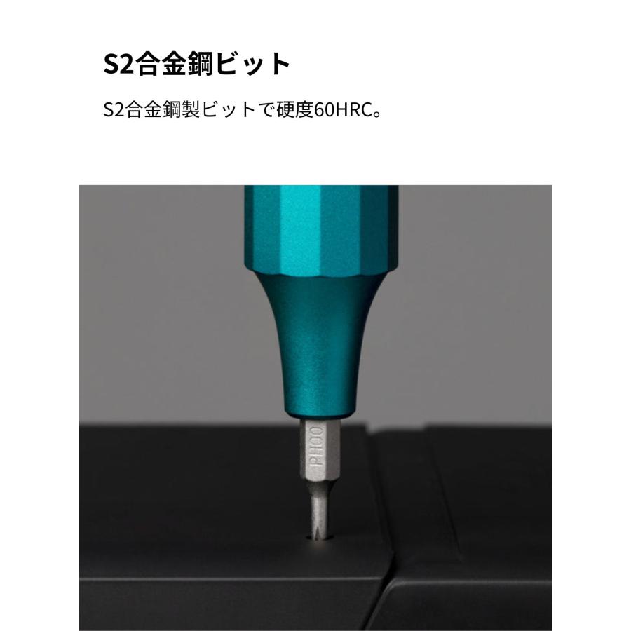 HOTO 24in1 精密ドライバー 軽量 コンパクト アルミ合金ボディ 磁気ビットホルダー 12本S2合金鋼ビット DIY 家電修理 |  | 10